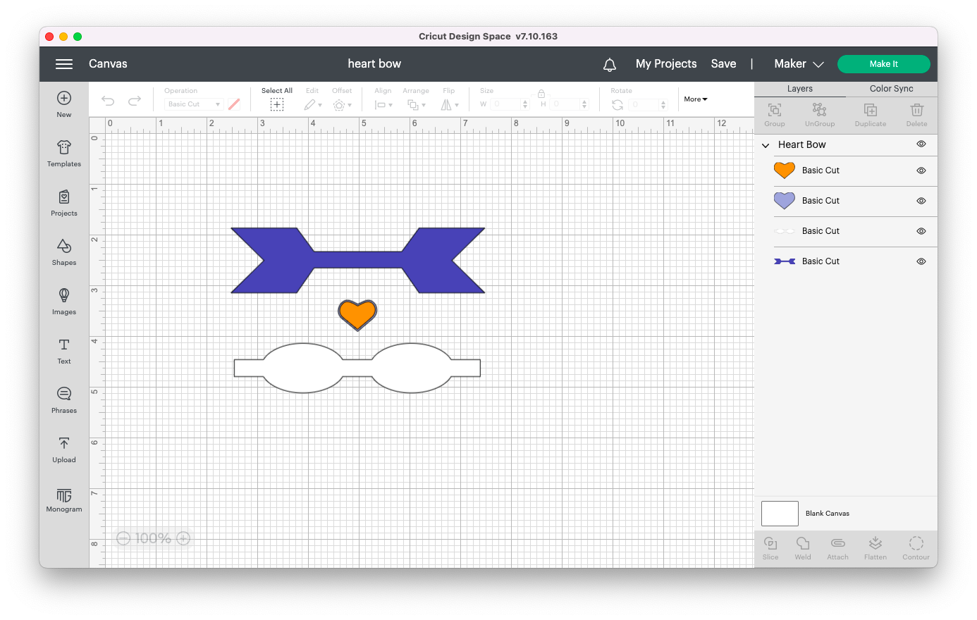 Make a Faux Leather Bow With Cricut Bow SVG Free File